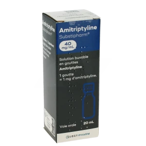 Amitriptyline Substipharm 40 Mg/ml, Solution Buvable En Gouttes