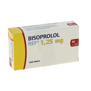 Bisoprolol Ref 1,25 Mg, Comprimé Pelliculé