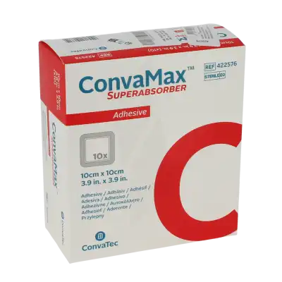 Convamax Superabsorber 10x10cm Adhésif B/10 à MARSEILLE
