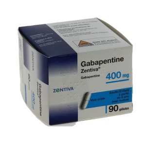 Gabapentine Zentiva 400 Mg, Gélule