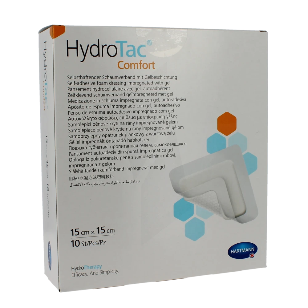 Hydrotac® Comfort Pansement Adhésif 15 X 15 Cm - Boîte De 10