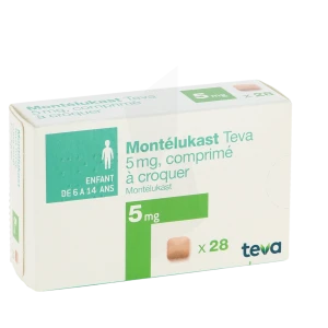 Montelukast Teva 5 Mg, Comprimé à Croquer