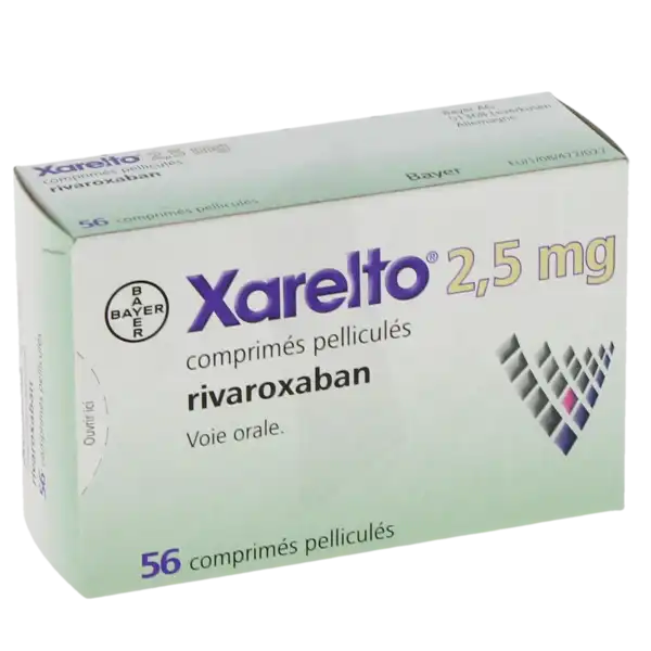 Xarelto 2,5 Mg, Comprimé Pelliculé