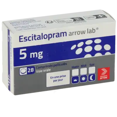 Escitalopram Arrow Lab 5 Mg, Comprimé Pelliculé à TOULOUSE