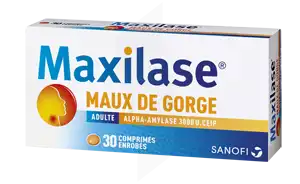 Maxilase Maux De Gorge Alpha-amylase 3000 U. Ceip, Comprimé Enrobé à Toulouse