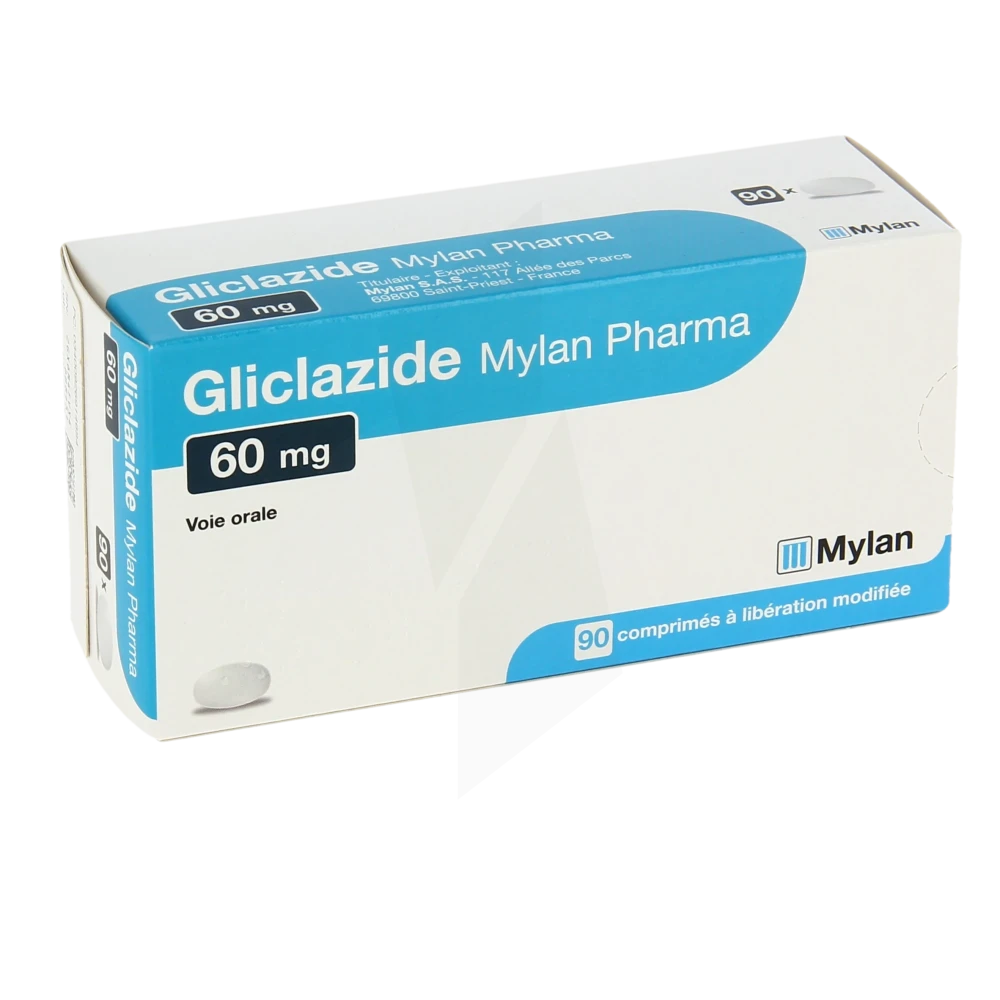 Gliclazide Mylan Pharma 60 Mg, Comprimé à Libération Modifiée