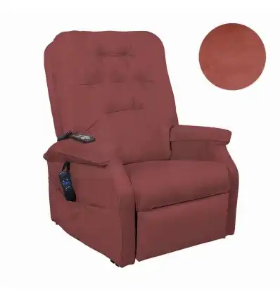 Fauteuil Relevateur En Microfibre Couleur Terracotta
