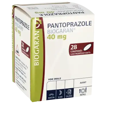 Pantoprazole Biogaran 40 Mg, Comprimé Gastro-résistant à CUERS