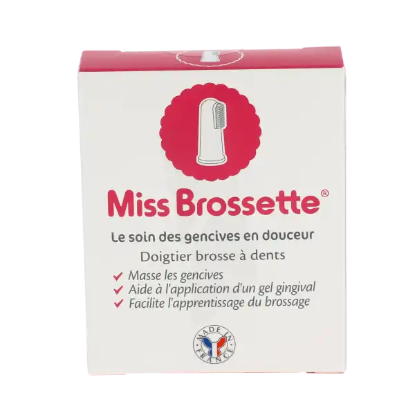 Miss Brossette Doigtier Brosse à Dents B/1