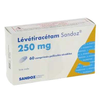 LEVETIRACETAM SANDOZ 250 mg, comprimé pellliculé sécable