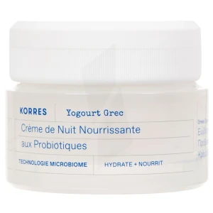 Korres Crème Nuit Nourrissante Probiotiques & Yaourt Grec 40ml