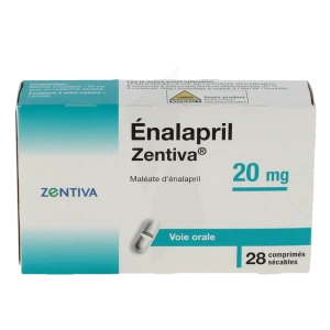 Enalapril Zentiva 20 Mg, Comprimé Sécable