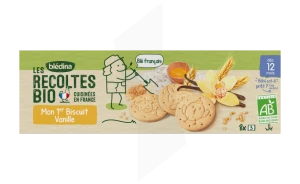 Blédina Les Récoltes Bio Mon 1er Biscuit Vanille 8 Sachets De 3 Biscuits