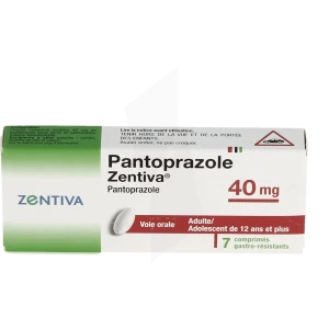 Pantoprazole Zentiva 40 Mg, Comprimé Gastro-résistant