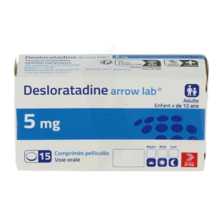 Desloratadine Arrow Lab 5 Mg, Comprimé Pelliculé