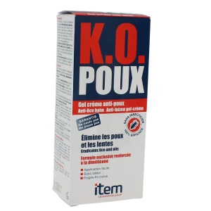 Item K.o. Poux Gel Crème Anti-poux 100ml+peigne Fin