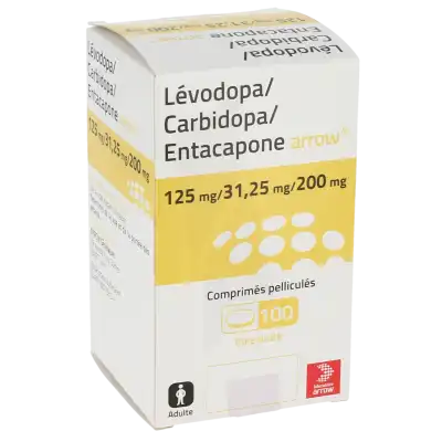LEVODOPA/CARBIDOPA/ENTACAPONE ARROW 125 mg/31,25 mg/200 mg, comprimé pelliculé