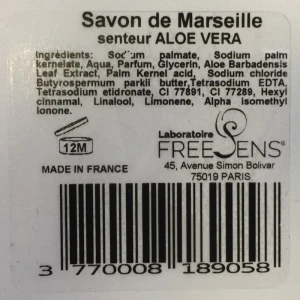 Freesens Savon Liquide De Marseille Aloe Vera 100g