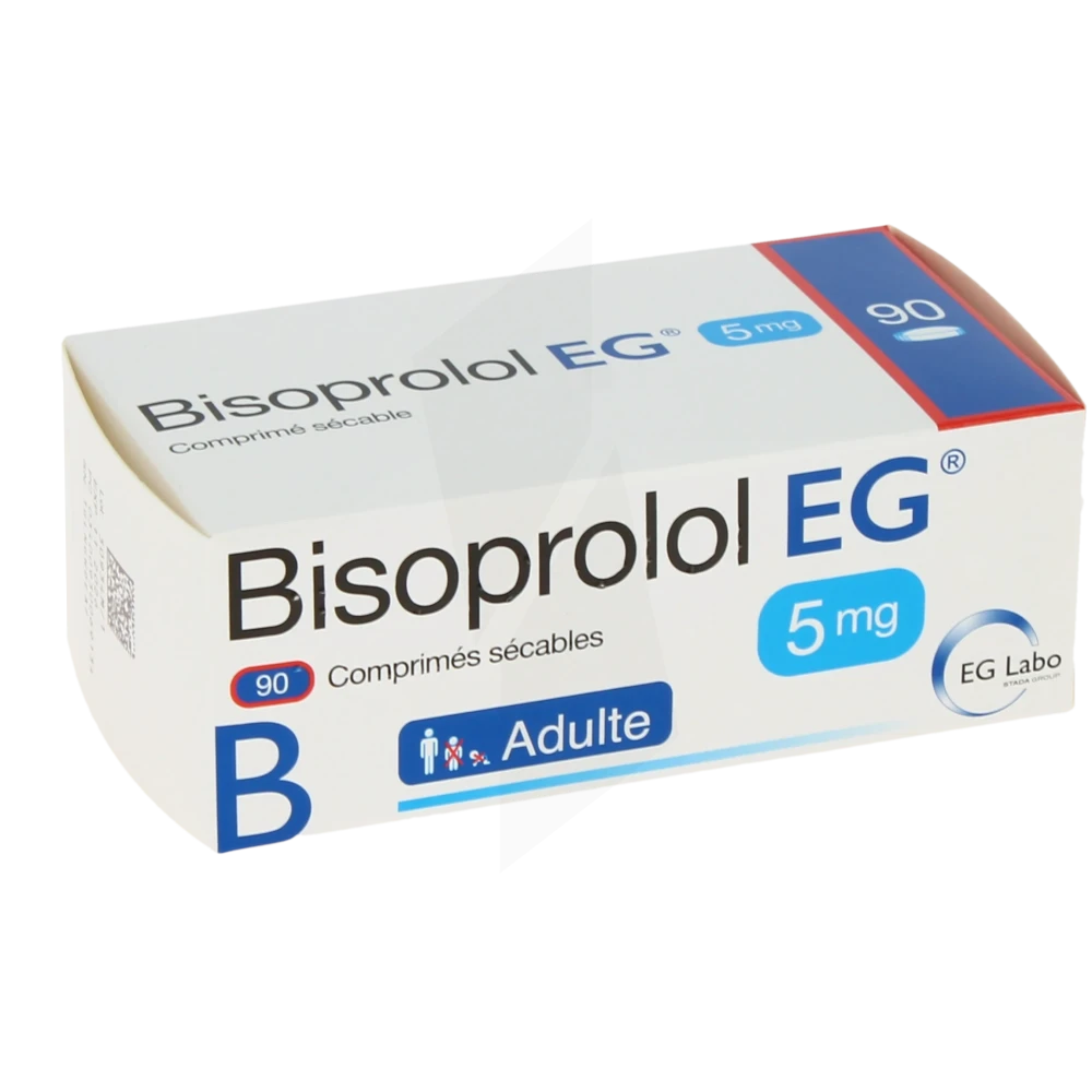 Bisoprolol Eg 5 Mg, Comprimé Sécable