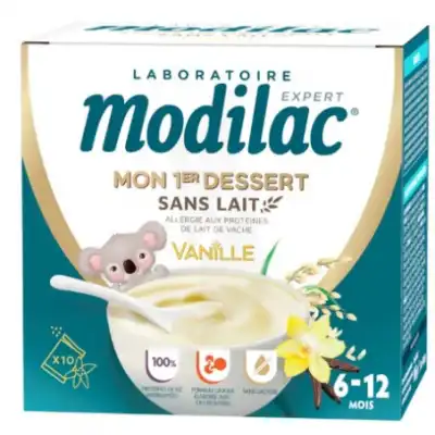 Modilac Mon 1er Dessert Sans Lait Pdr Vanille Dès 6 Mois 10sachets/18.6g à Bordeaux
