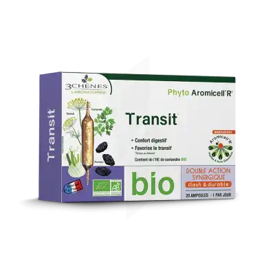 Phyto Aromicell'r Transit Solution Buvable Bio 20 Ampoules /10ml à PARIS