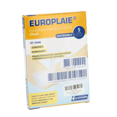 Euromedis Pans Stérile Avec Compresse 5x7,2cm B/5 à Aubervilliers