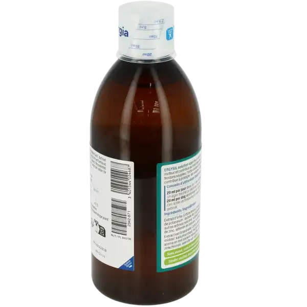 Ergysil Silicium Organique Anti-oxydant Solution Buvable Fl/500ml