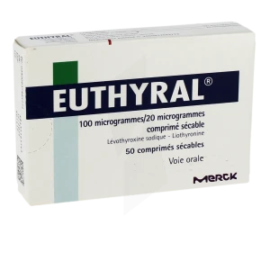 Euthyral 100 Microgrammes/20 Microgrammes, Comprimé Sécable
