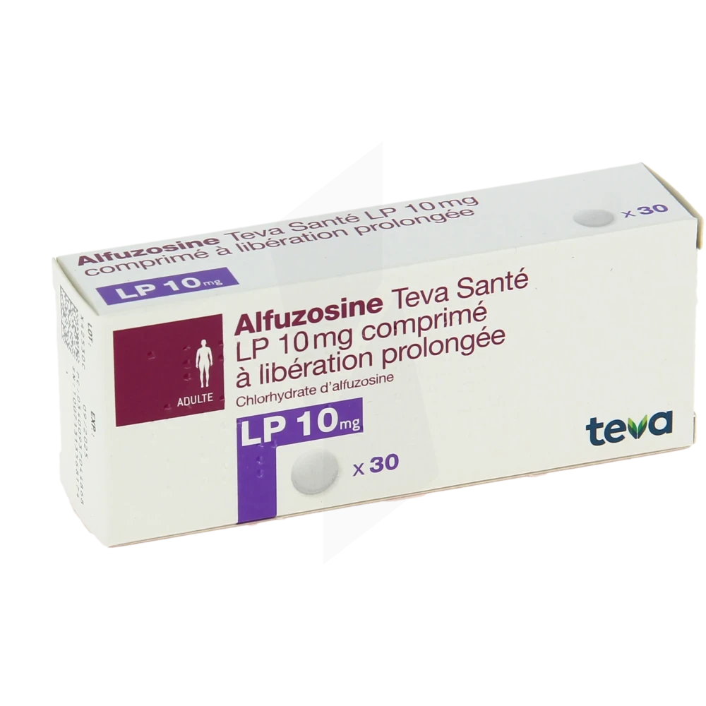 Alfuzosine Teva Sante L.p. 10 Mg, Comprimé à Libération Prolongée