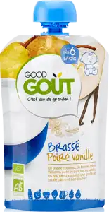 Good Goût Alimentation Infantile Brassé Poire Vanille Gourde/90g à ALES