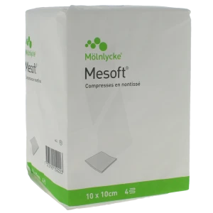 Mesoft Compresses En Notissé 4 Plis - 10x10cm