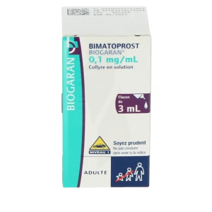 Bimatoprost Biogaran 0,1 Mg/ml, Collyre En Solution