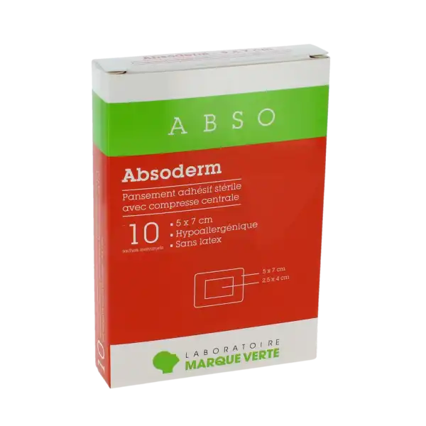 Absoderm Pansadhstérilcompcentabso 5x7cm  Bt10