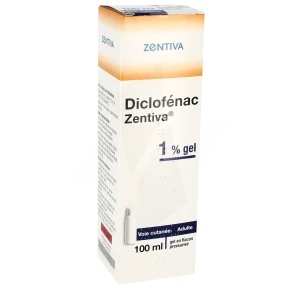 Diclofenac Zentiva 1 %, Gel En Flacon Pressurisé