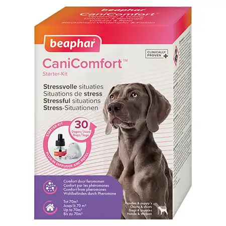 Beaphar Canicomfort Diffuseur Et Recharge Aux Phéromones Pour Chiens Et Chiots 1 Kit