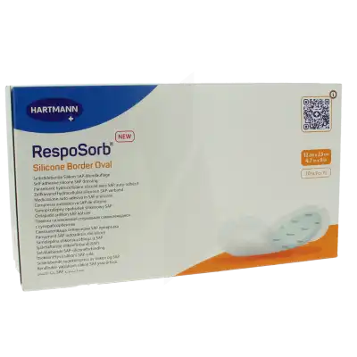 Resposorb Silicone Border Oval Pans Absorption Importante 12x23cm B/10 à BIGANOS