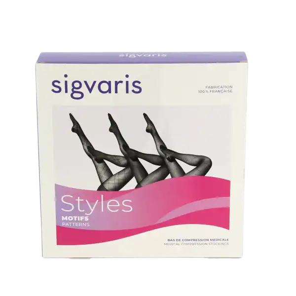 Sigvaris 2 Styles Mosaique Collant Noir Sn