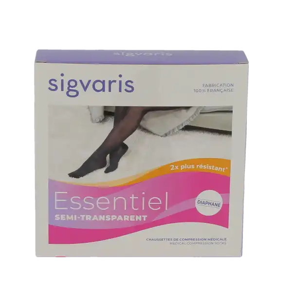 Sigvaris Essentiel Semi-transparent Chaussettes  Femme Classe 3 Dune Medium Normal