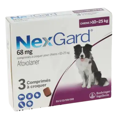 Nexgard 68 Mg Comprime A Croquer Pour Chiens 10 - 25 Kg, Comprimé à Croquer à RUMILLY