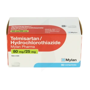 Telmisartan/hydrochlorothiazide Viatris 80 Mg/25 Mg, Comprimé
