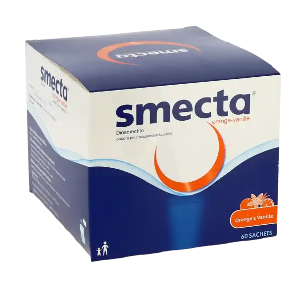 Smecta 3 G Orange-vanille, Poudre Pour Suspension Buvable En Sachet
