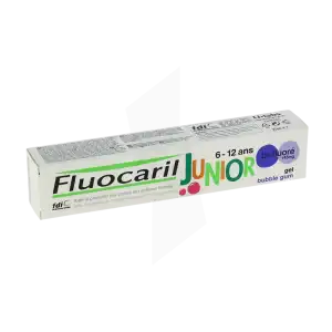 Fluocaril Junior Dentifrice Bubble Gum 6-12ans T/75ml à Bordeaux