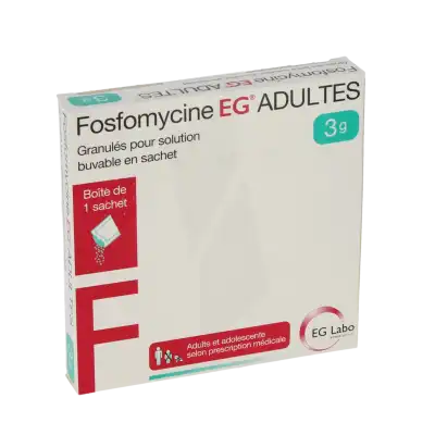Fosfomycine Eg Adultes 3 G, Granulés Pour Solution Buvable En Sachet à Agen