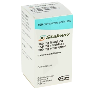 Stalevo 150 Mg/37,5 Mg/200 Mg, Comprimé Pelliculé