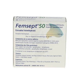 Femsept 50 Microgrammes/24 Heures, Dispositif Transdermique