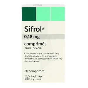 Sifrol 0,18 Mg, Comprimé