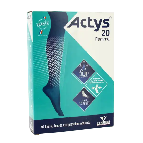 Actys 20 Mi-bas Pf Femme Noir T1c