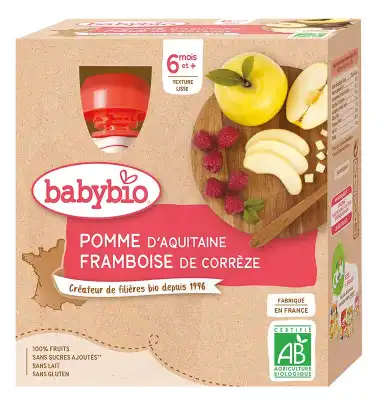 Babybio Gourde Pomme Framboise à Aix-les-Bains