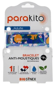 Parakito Fun Bracelet Rechargeable Anti-moustique Adulte Citrons B/2