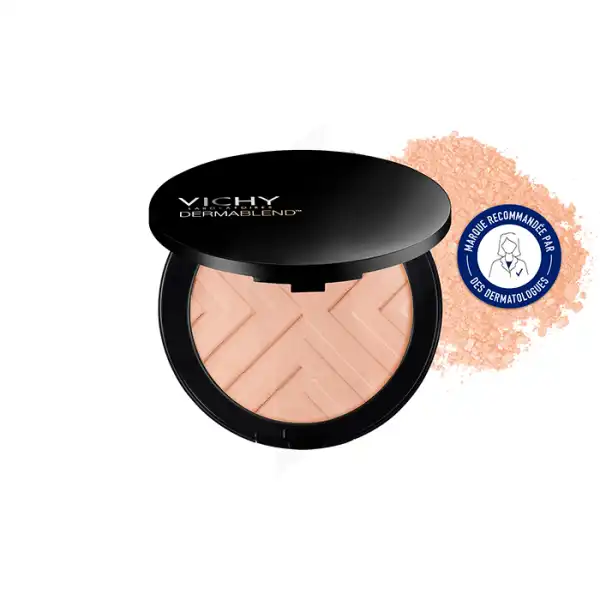 Vichy Dermablend Covermatte Fond De Teint Poudre Compacte Teinte N°25 Nude 9,5g